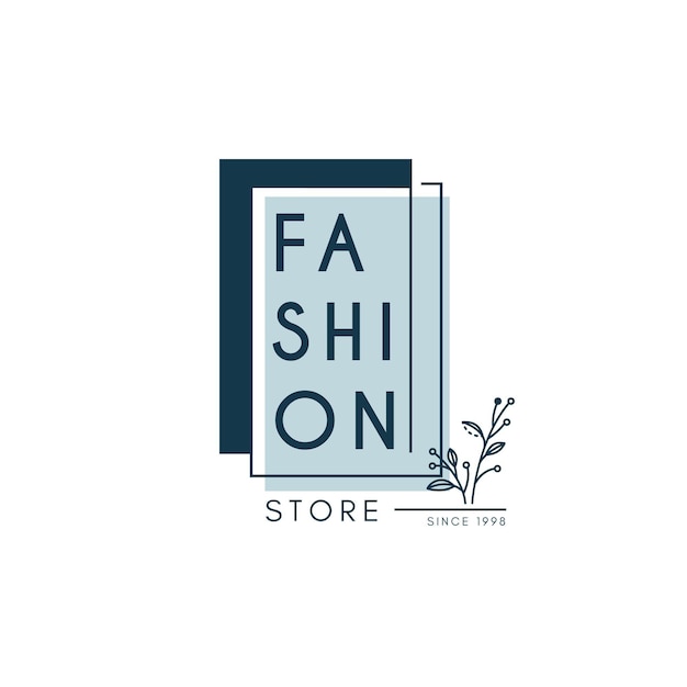 Fashion store logo template