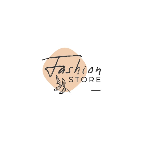 Fashion store logo template