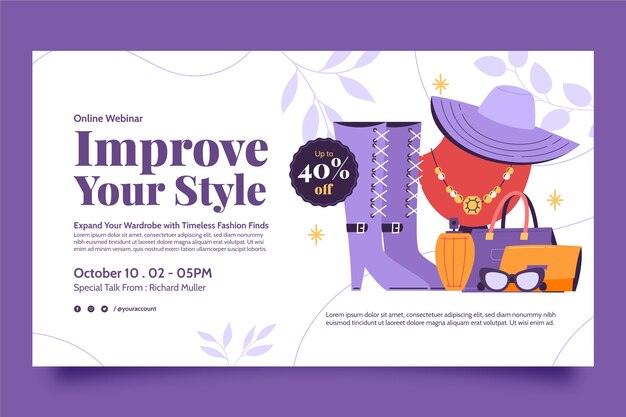 Fashion trends webinar template