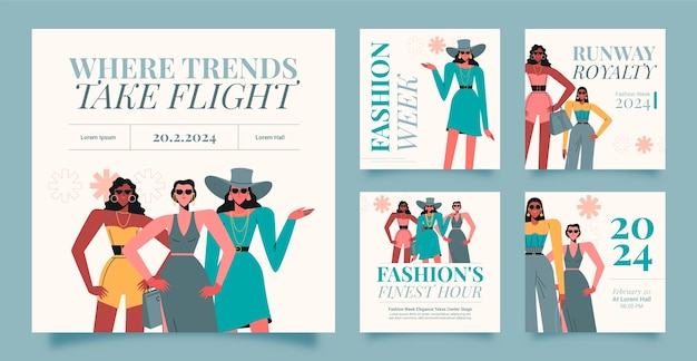 Fashion week template design