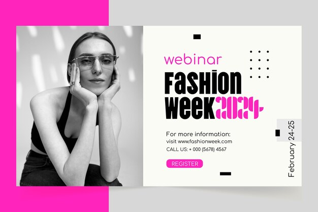 Fashion week  webinar template