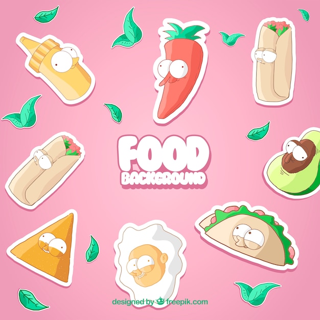 Free Vector fast food background