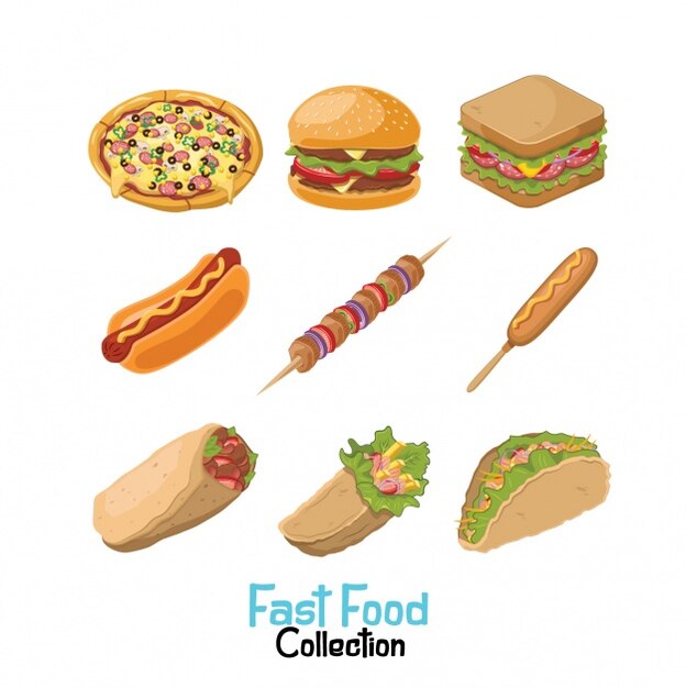 Fast food collection