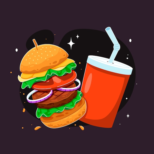 Free Vector fast food illustration