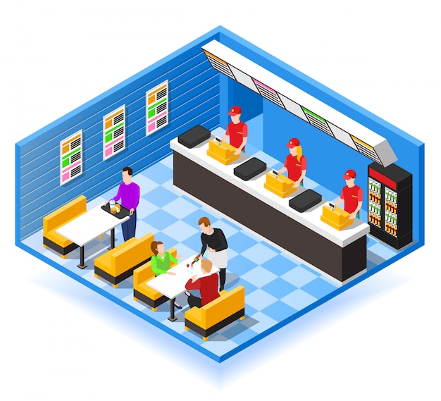 Fast Food Isometric 