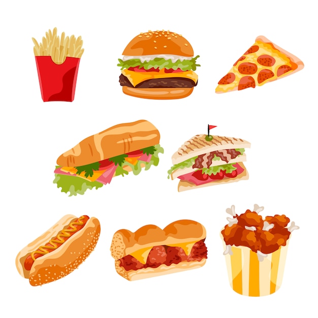 Free vector fast food