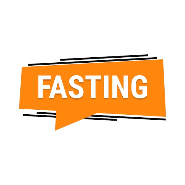 Free vector fasting made easy learn the best tips and tricks for ramadan orange vector callout banner