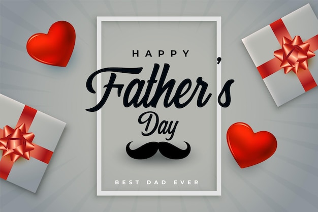 Free Vector father's day 3d background design