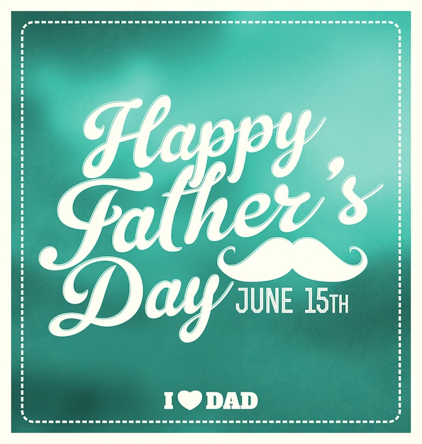 Free Vector father's day background design