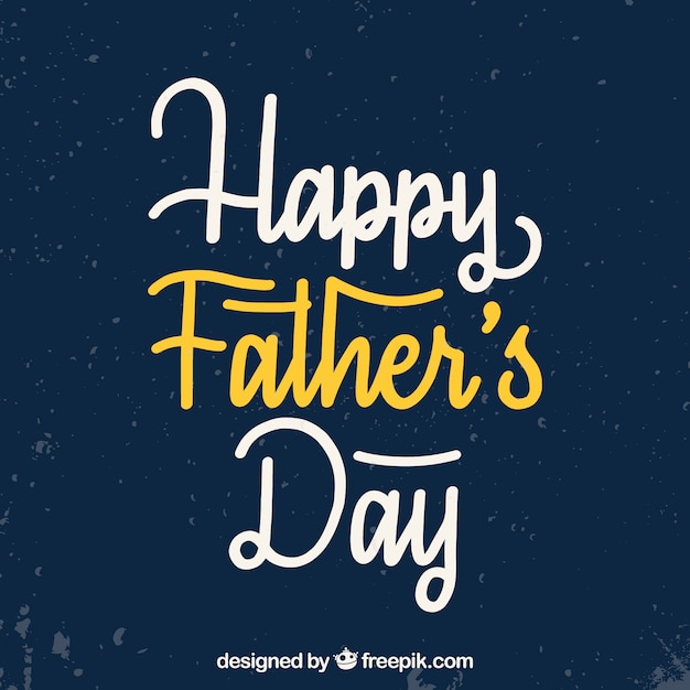 Father's day background with lettering