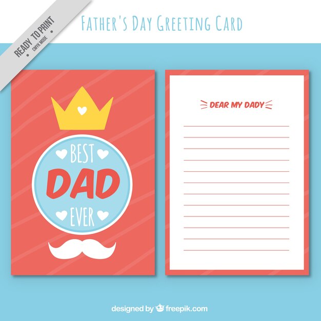 Father's day greeting card