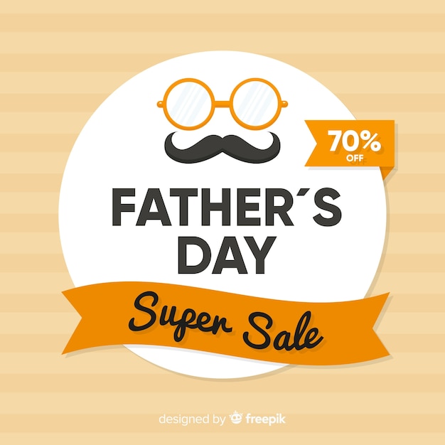 Free vector father's day sale