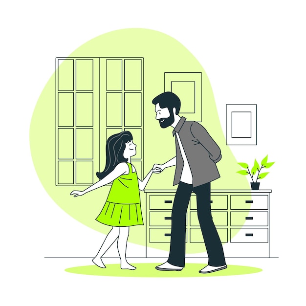 Free Vector fatherhood concept illustration