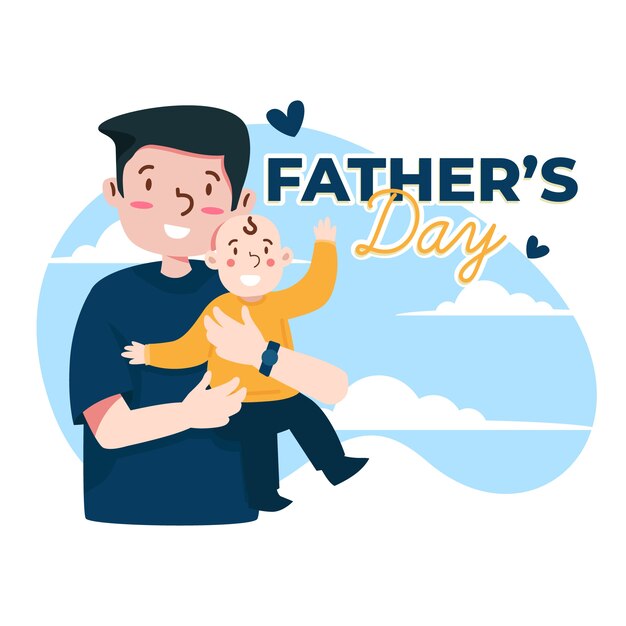 Fathers day illustration design