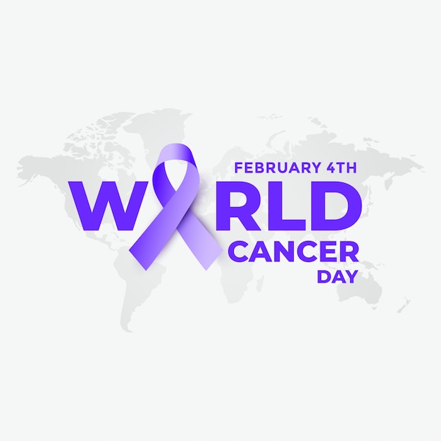 February 4th world cancer day background