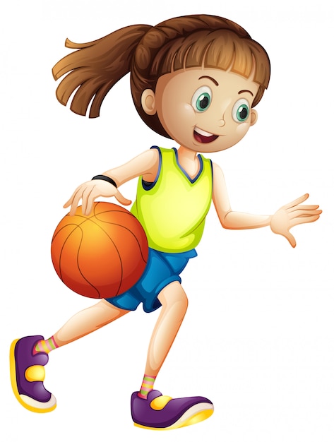 Female basketball player character