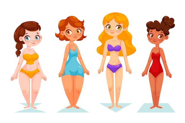 Female body shapes collection