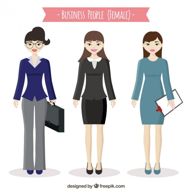 Free vector female business people