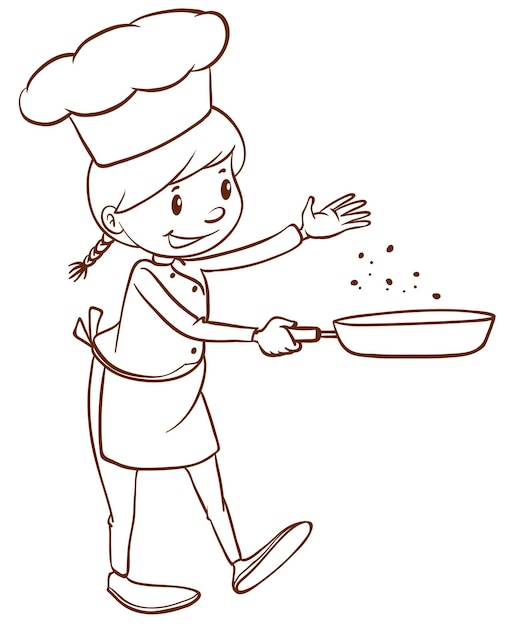 A female chef