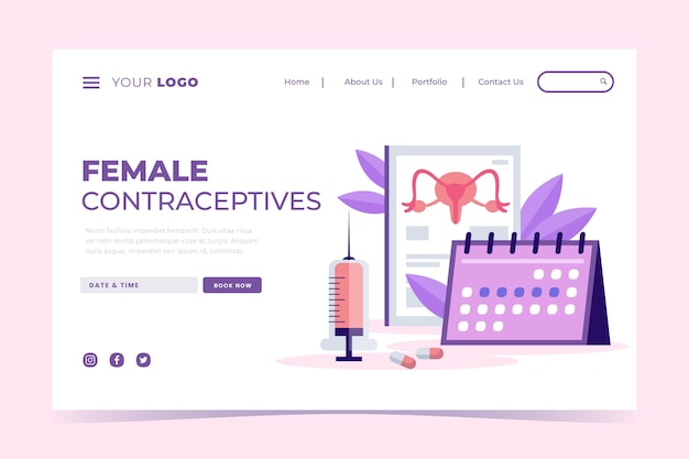 Female contraceptives - landing page