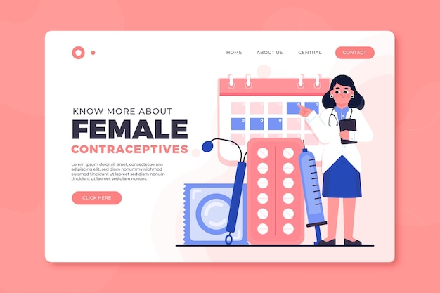 Female contraceptives - landing page