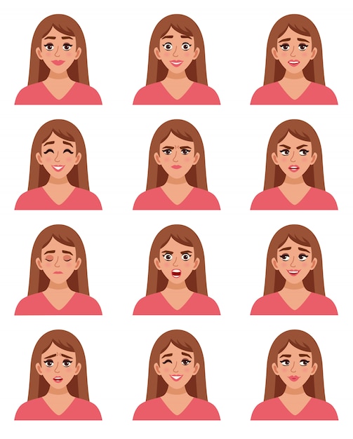 Female Go-to Faces Set