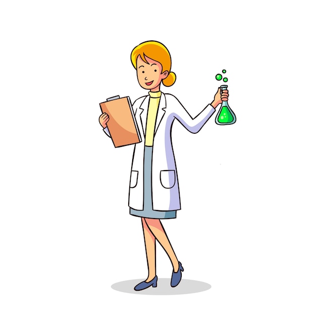 Female scientist