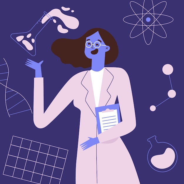 Female scientist