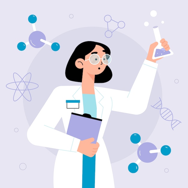 Female scientist