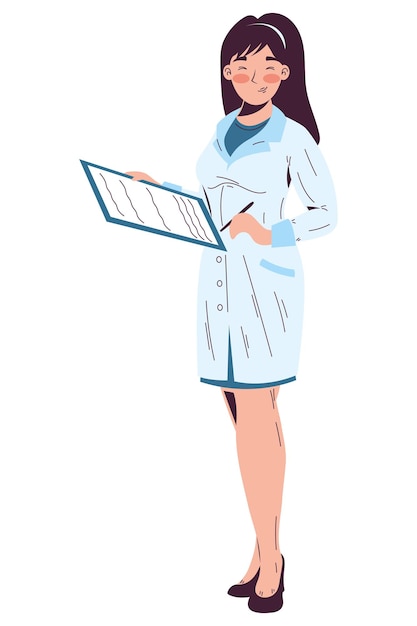 Free Vector female secretary professional worker