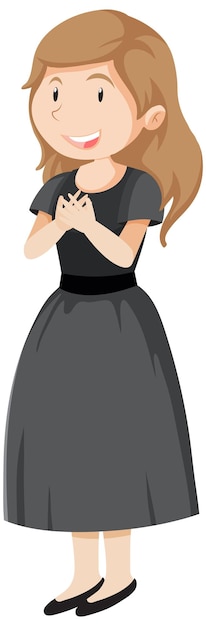 Free Vector female singer cartoon character