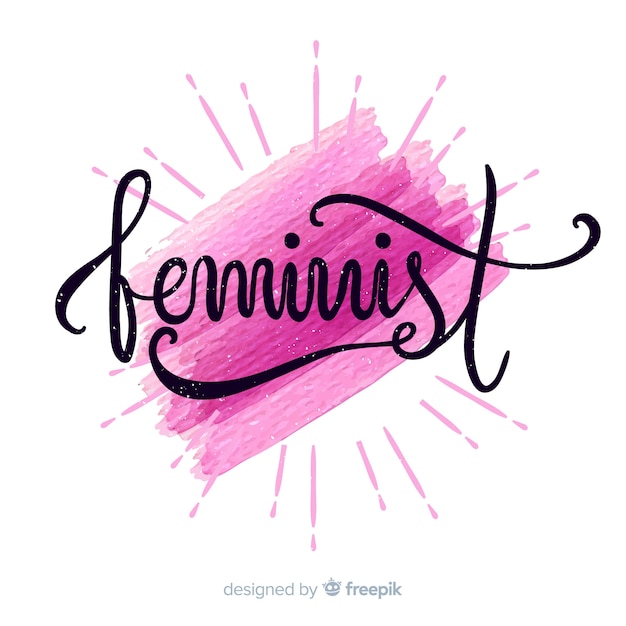 Free Vector feminism concept background