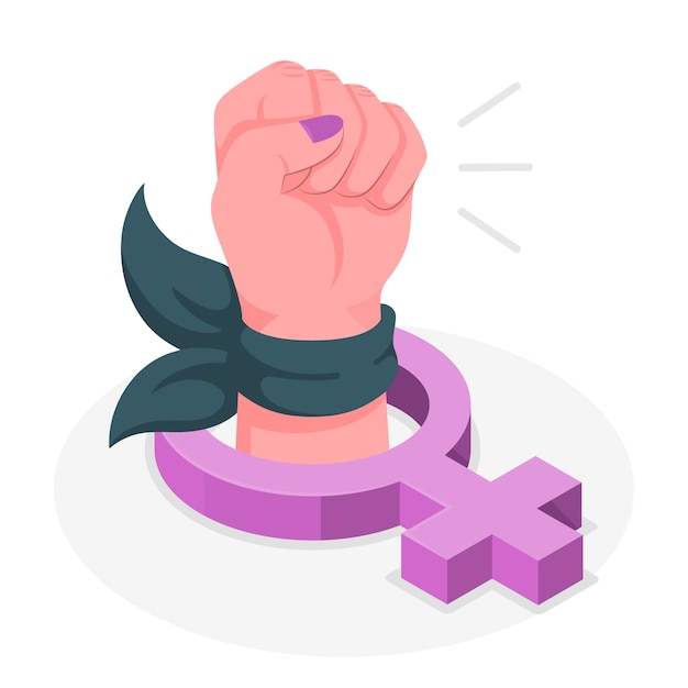 Free Vector feminism concept illustration