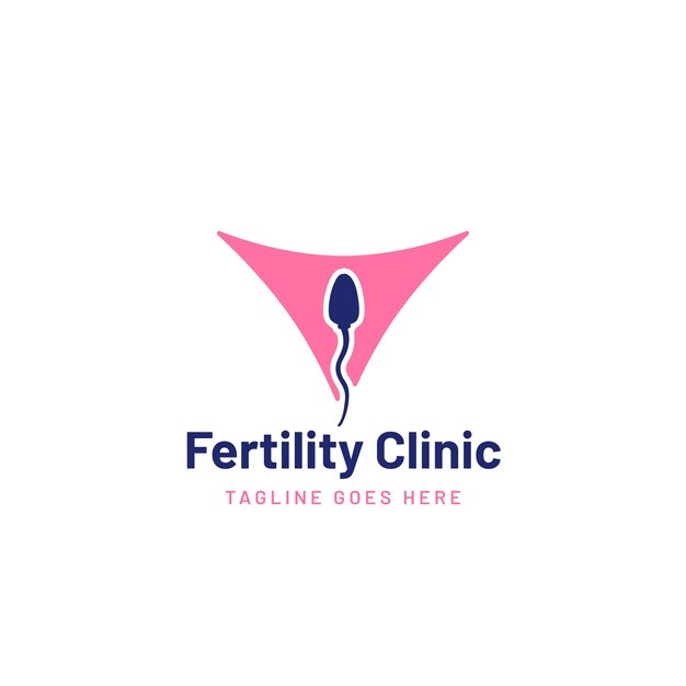 Fertility clinic logo template design