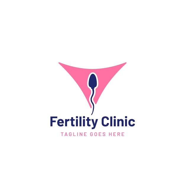 Fertility clinic logo template design