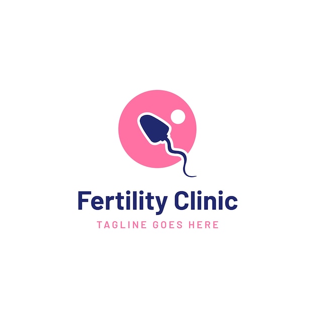 Free Vector fertility clinic logo template design