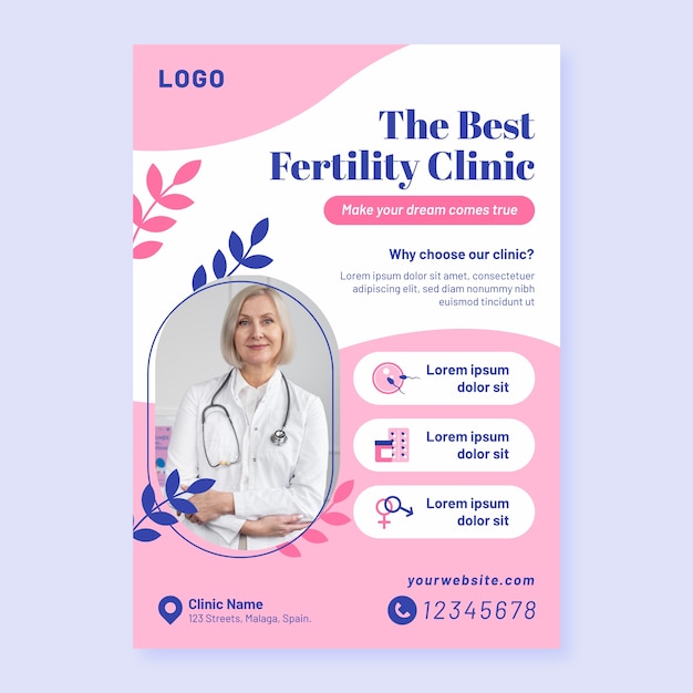 Fertility clinic template design