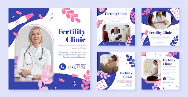 Fertility clinic template design