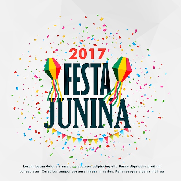 Festa junina 2017 design