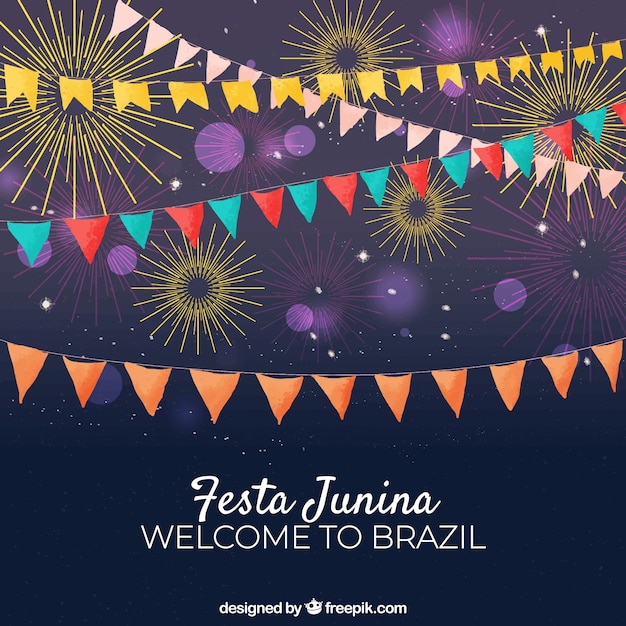 Free Vector festa junina background