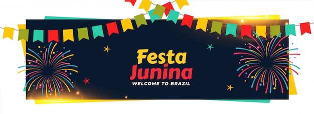 Festa junina decorative event banner design