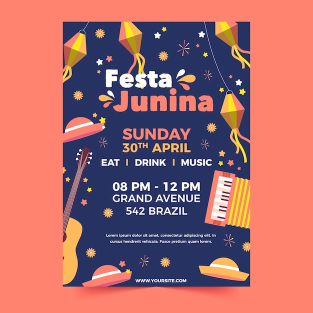 Festa junina flyer