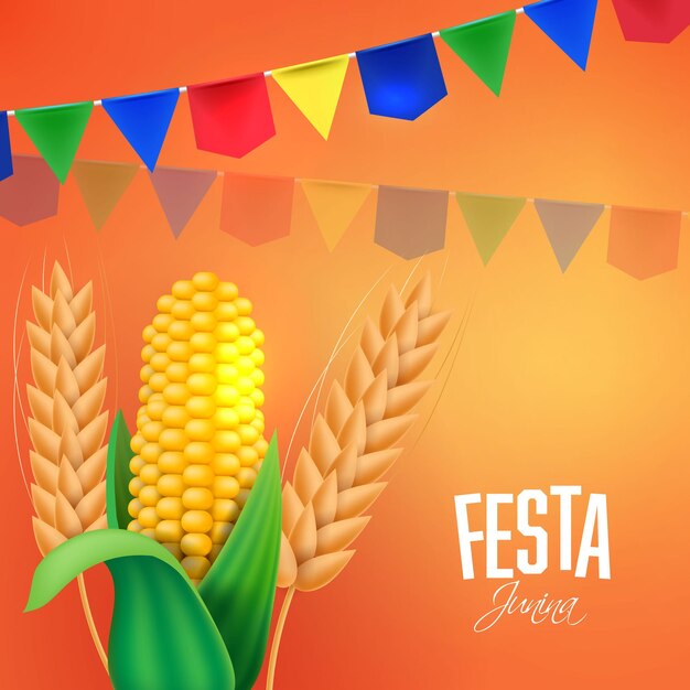 Festa junina party banner template