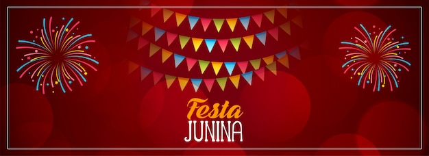 Festa junina red celebration design