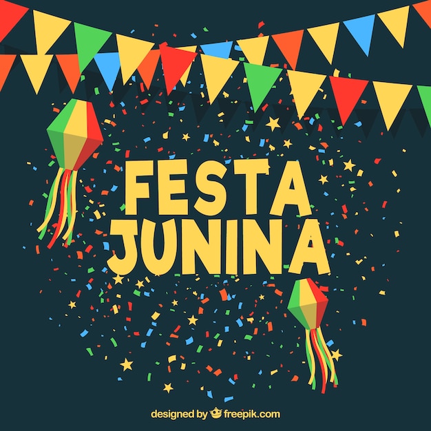 Free Vector festive festa junina background