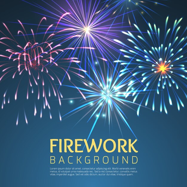 Festive firework . Holiday celebration, festive and explode, festival and carnival, christmas or new, year illustration