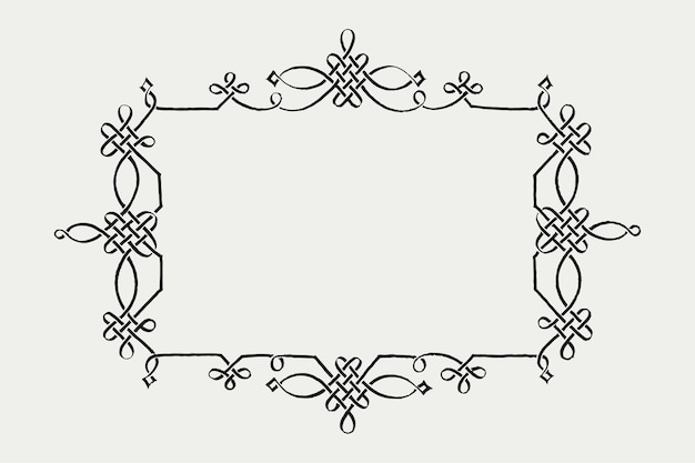 Filigree victorian frame