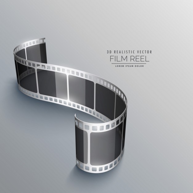 Free Vector film strip, modern background 