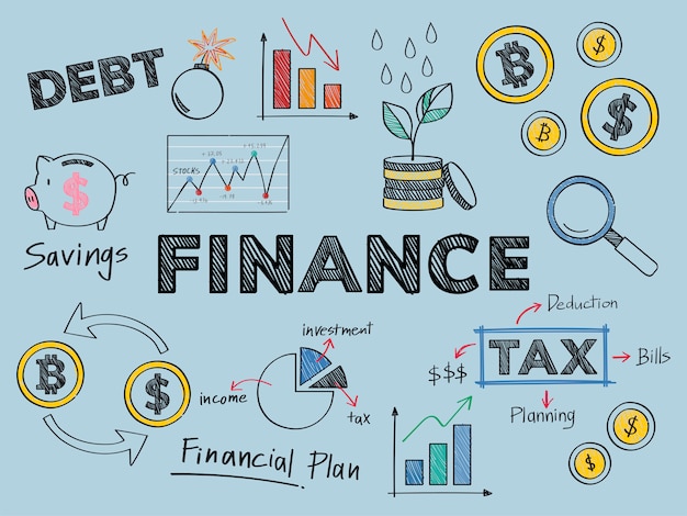 Finance and financial performance concept illustration