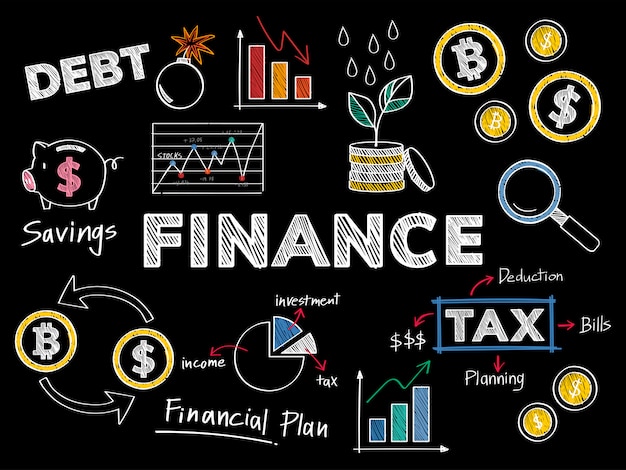 Finance and financial performance concept illustration